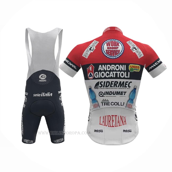 2021 Ropa Ciclismo Androni Giocattoli Rojo Mangas Corta y Culotte Corto